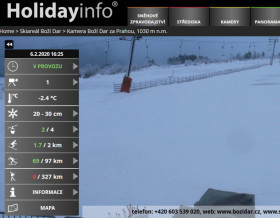 Preview webcam image Boží Dar - skiarena