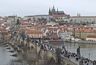 Náhledový obrázek webkamery Karlův most - Pražský hrad