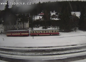 Webkamera előnézeti kép Kořenov - railway station