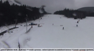 Immagine di anteprima della webcam Bělá pod Pradědem - skipark Filipovice