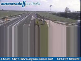 Náhledový obrázek webkamery Foggia - A14 - KM 542,1