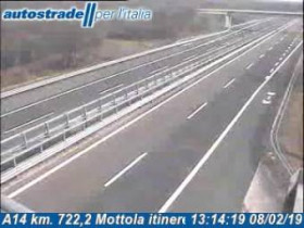 Náhledový obrázek webkamery Gioia del Colle - A14 - KM 722,2