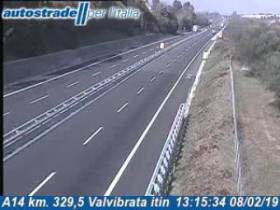 Immagine di anteprima della webcam Giulianova - A14 - KM 329,5