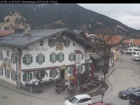 Image d'aperçu de la webcam Oberammergau - Hotel Alte Post