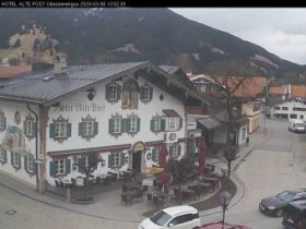 Náhledový obrázek webkamery Oberammergau - Hotel Alte Post
