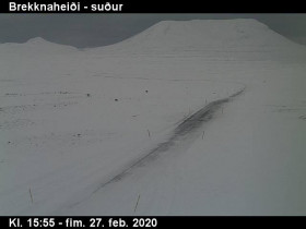 Náhledový obrázek webkamery Brekknaheiði - route 85 - jih