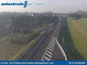 Immagine di anteprima della webcam Albignasego - Traffic A13 - KM 101