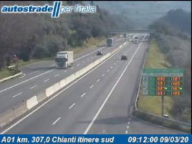 Immagine di anteprima della webcam Antella - Traffic A01 - KM 307,0