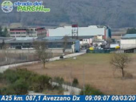 Immagine di anteprima della webcam Avezzano - Traffic A25 - KM 087,1