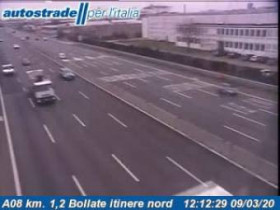 Image d'aperçu de la webcam Baranzate - Traffic A08 - KM 1,2