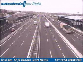 Immagine di anteprima della webcam Bologna - A14 - KM 18,9