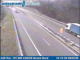 Webcam-Vorschaubild Borgomanero - A26 - KM 157,9