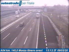 Image d'aperçu de la webcam Brugherio - A04 - KM 140,0