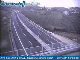 Náhledový obrázek webkamery Cappelle Sul Tavo - A14 - KM 370,0