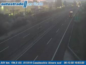 Preview webcam image Casalecchio di Reno - A01 - KM 194,0