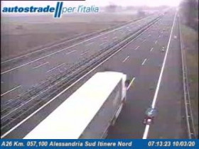 Webcam-Vorschaubild Castellazzo Bormida - A26 - KM 57,1