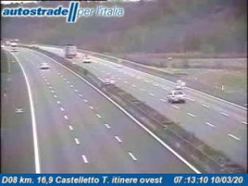 Immagine di anteprima della webcam Castelletto sopra Ticino - D08 - KM 16,9