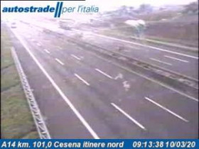 Image d'aperçu de la webcam Cesena - A14 - KM 101,0