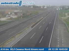 Immagine di anteprima della webcam Cesena - A14 - KM 95,0