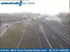 Immagine di anteprima della webcam Chieuti - A14 - KM 493,5