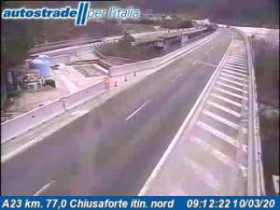 Preview webcam image Chiusaforte - A23 - KM 77,0