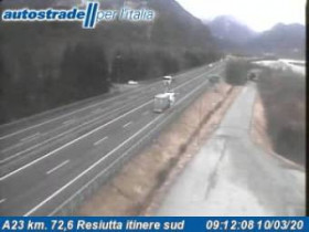 Image d'aperçu de la webcam Chiusaforte - A23 - KM 72,6