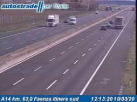 Immagine di anteprima della webcam Faenza - A14 - KM 63,0