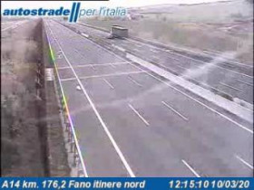 Immagine di anteprima della webcam Fano - A14 - KM 176,2