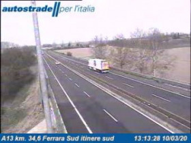 Immagine di anteprima della webcam Ferrara - A13 - KM 34,6