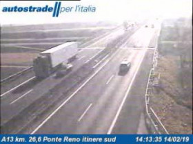 Immagine di anteprima della webcam Malalbergo - A13 - KM 26,6