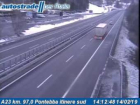 Image d'aperçu de la webcam Malborghetto Valbruna - A23 - KM 97,0