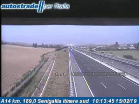 Image d'aperçu de la webcam Marotta - A14 - KM 189,0