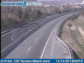 Image d'aperçu de la webcam Mosciano Stazione - A14 - KM 336 