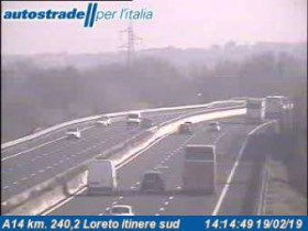 Immagine di anteprima della webcam Numana - A14 - KM 240,2