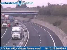 Image d'aperçu de la webcam Ortona - A14 - KM 405,4