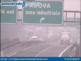 Preview webcam image Padova - A13 - KM 111,3