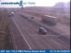 Immagine di anteprima della webcam Parma - A01 - KM - 113,2