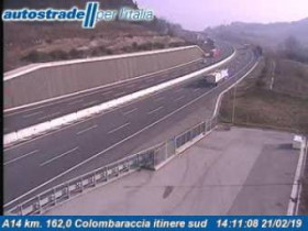 Image d'aperçu de la webcam Pesaro - A14 - KM 162,0