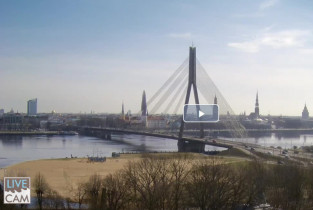 Náhledový obrázek webkamery Riga - most Vanšu