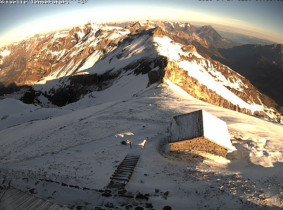 Preview webcam image Adelboden - Weisse Frau and Blüemlisalphorn