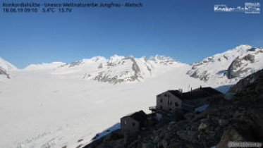 Immagine di anteprima della webcam Fieschertal - Konkordiahütte