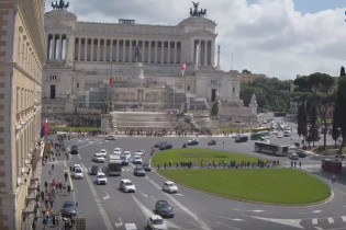 Náhledový obrázek webkamery Piazza Venezia, Památník Viktora Emanuela - Řím