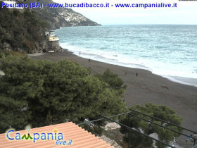 Immagine di anteprima della webcam Beach of Positano