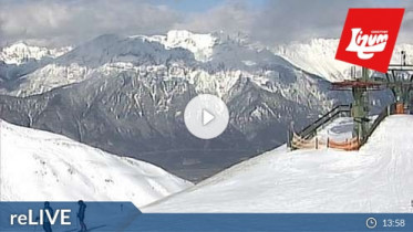 Preview webcam image Axamer Lizum - Panoramarestaurant Hoadl-Haus