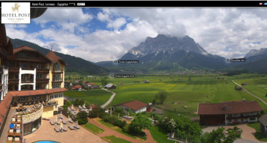 Náhledový obrázek webkamery Lermoos - Hotel Post Lermoos