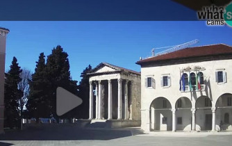 Immagine di anteprima della webcam Pola - Foro e Tempio di Augusto